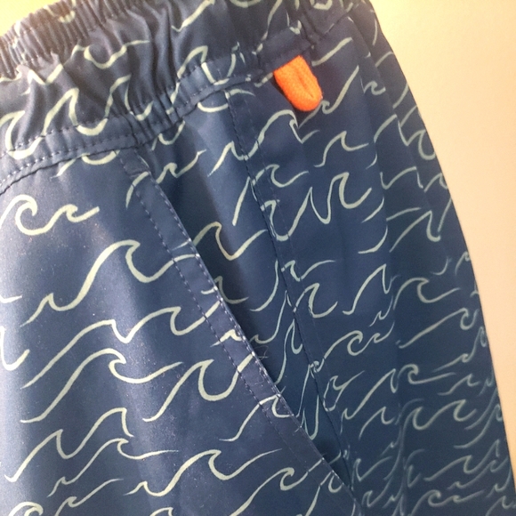 New! J.Crew Factory Blue Swim Trunks XL - Picture 2 of 9